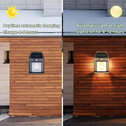 LED Solar Outdoor Wall Lamp - Waterproof Wall Lamp Solar Luminous Light