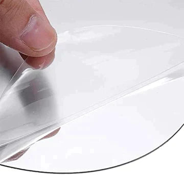 STICKY SELF-ADHESIVE OVAL SHAPE SMALL-SIZE MIRROR STICKER PAPER ( 12-INCHES X 8-INCHES SIZE )