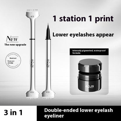 Double-headed Lower Eyelash Stamp Pen Waterproof Natural Long Lasting Eyeliner Beauty Products