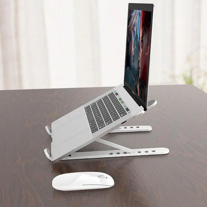 New High Quality Laptop Stand - Adjustable Portable Laptop Stand For Desk - Foldable Plastic Non-Slip Stand For Laptop And Tablet