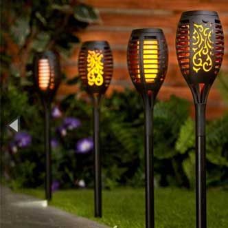 Solar Torch Lights With Flame Effects